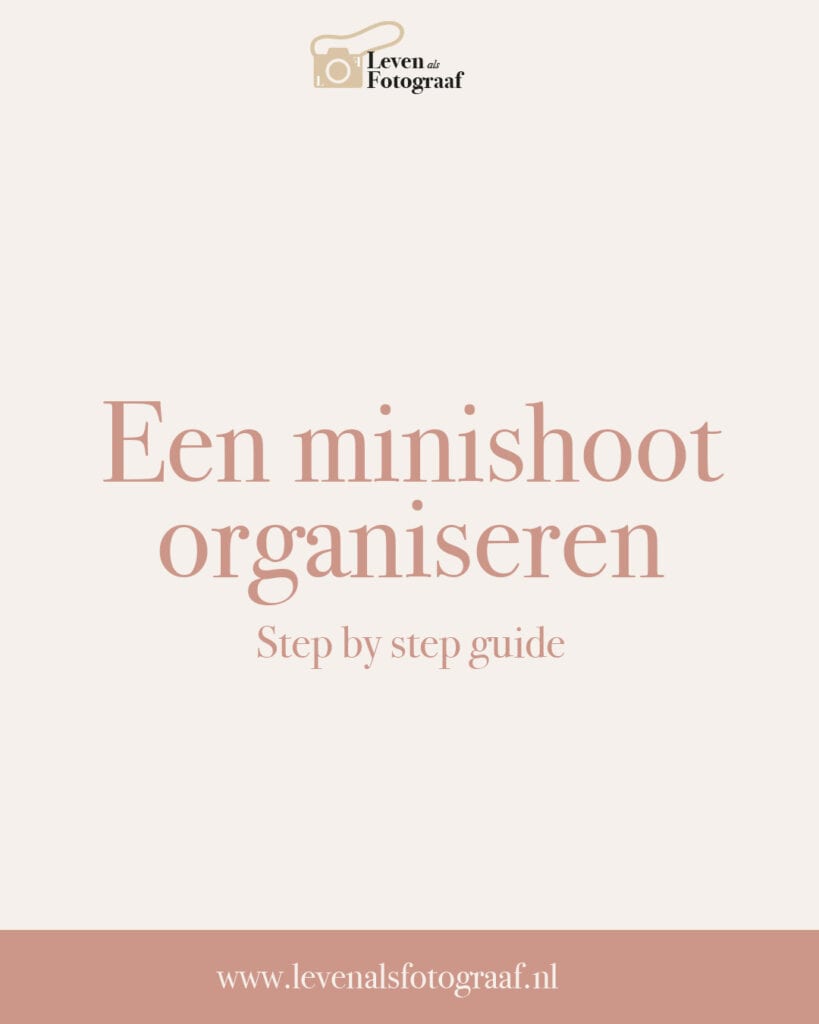 Minishoot organiseren step by step guide